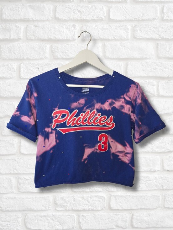 Tops - Los Angeles Angels Crop Top W/Rhinestones